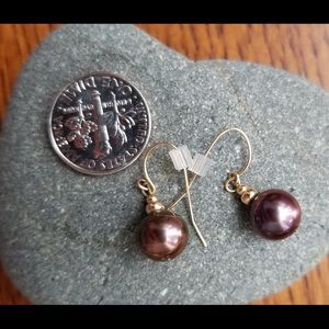 Pink Pearl Earrings
